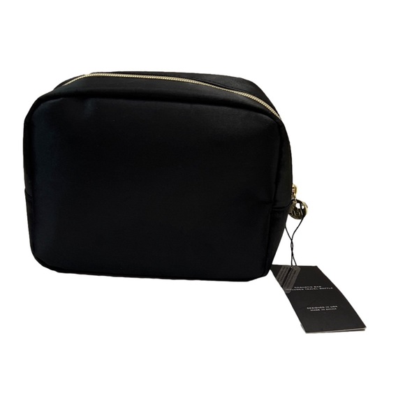 Badgley Mischka cosmetic bag includes travel bottle - Picture 5 of 7